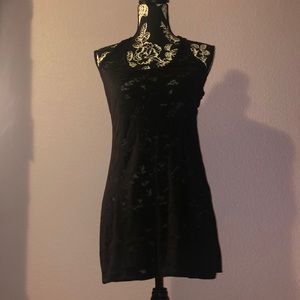 Black sheer swimsuit coverup